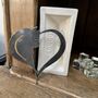 Cat Heart Metal Mobile Window Tree Decoration, thumbnail 2 of 8