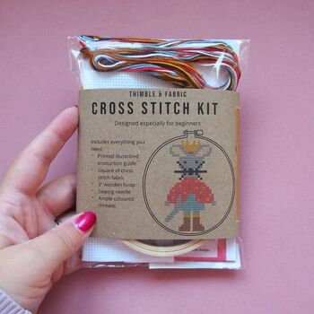 Christmas Mouse Mini Cross Stitch Kit, 2 of 4