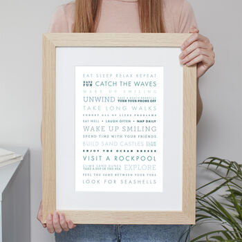 Personalised Favourite Text Print 'Use Your Own Words', 4 of 6
