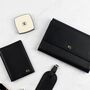 Personalised Travel Wallet Grained Leather Vegan, thumbnail 2 of 12