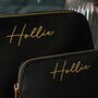 Personalised Script Make Up Bag Travel Gift For Her, thumbnail 3 of 5