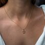 Open Star Necklace, Sterling Silver Or Gold Plated, thumbnail 3 of 10