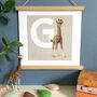 Illustrated Animal Letters A To Z Nursery Prints, thumbnail 1 of 10