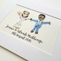 Personalised Couple Cotton Anniversary Embroidered Art, thumbnail 12 of 12