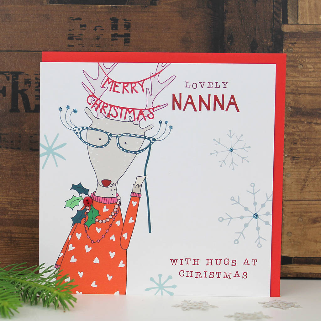 Christmas Card For Nanna By Molly Mae