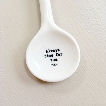 'Time For Tea' Ceramic Spoon ~ Boxed, 3 of 4