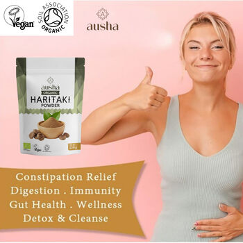 Ausha Organic Haritaki Powder 100g For Constipation Relief UK Certified Organic By Soil Association, 9 of 12