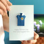 Personalised Scotland Football Origami Shirt Card, thumbnail 4 of 6