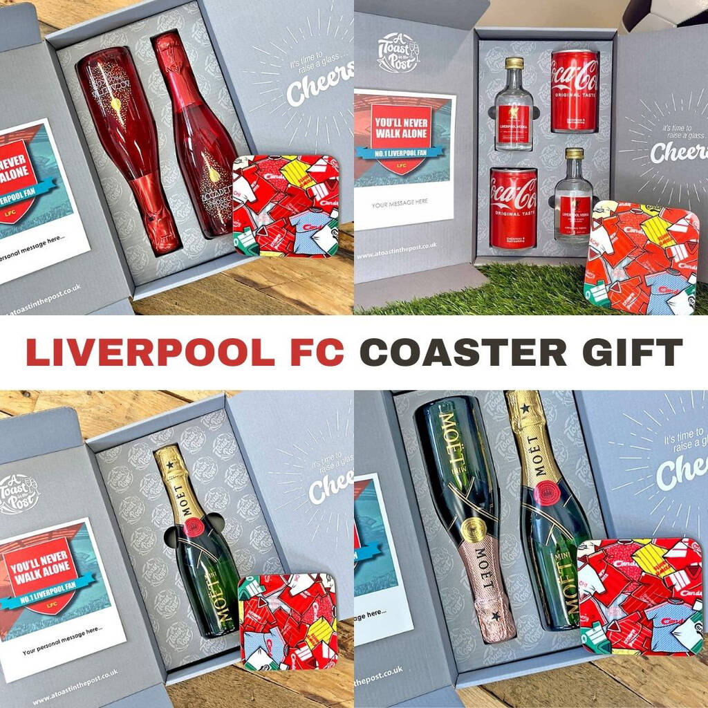 Liverpool Fc Personalised Drinks Gift And Coaster, 1 of 5