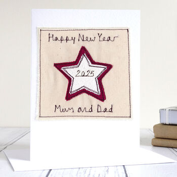 Personalised Star Christmas 2024 Or Happy New Year 2025 Card, 2 of 12