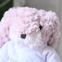 Personalised Grey Fluffy Bunny Soft Toy, thumbnail 5 of 5