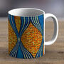 Brown And Blue Ankara Print Mug Fabric Three, thumbnail 2 of 2