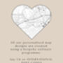 Personalised Anniversary Card, First Anniversary, Map Location Card, thumbnail 2 of 4