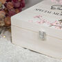 Cherry Blossom Natural Wooden Memory Keepsake Box, thumbnail 2 of 4