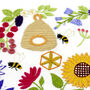 Bees And Blossoms Hand Embroidery Kit, thumbnail 6 of 12