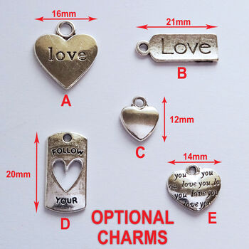 Personalised Valentine Keyring And Bag Charm, 7 of 8