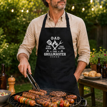 Fun BBQ Giift For Dad Grill Master Apron, 2 of 3