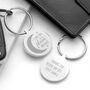 Personalised Moon And Back Keyring, thumbnail 1 of 6