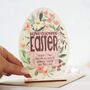 Wooden Easter Card, Spring Posy, Personalised, thumbnail 2 of 4