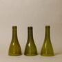 Set Of Three Wine Bottle Candlesticks With Candles, thumbnail 5 of 12
