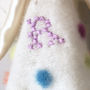 Pure Cashmere Personalised Hooded Baby Blanket, thumbnail 6 of 9
