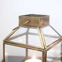 Antique Brass Tealight Lantern, thumbnail 5 of 5