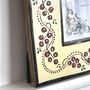 Indian Wood Picture Frame, Hand Painted Photo Frame, thumbnail 6 of 7