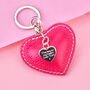Personalised Key To My Heart Leather Keyring, thumbnail 3 of 6