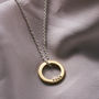 Personalised Mini Circle Necklace, thumbnail 1 of 6