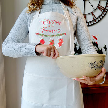 Personalised Family Christmas Apron, 5 of 7