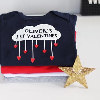 Personalised 'My First Valentines' Babygrow, 6 of 10