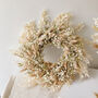 Dried Gypsophila Wreath With Bunny Tails, thumbnail 3 of 5