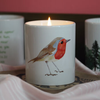 Personalised Robin Candle, 3 of 5