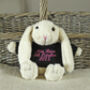 Bunny Small Cream Toy With Personalised Jumper, thumbnail 3 of 6