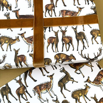 Deer And Stag Wrapping Paper Set, 2 of 9