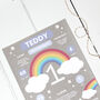 First Birthday Personalised Print Rainbow, thumbnail 2 of 3