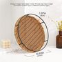 Round Rattan Serving Tray With Handle Hand, thumbnail 8 of 8