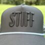 Golf Baseball Cap “Stiff” 3D Embroidered, Rope Detailing, Blue, Black Or White, thumbnail 3 of 12