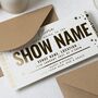 Personalised Gold Foil Concert Ticket, thumbnail 4 of 8