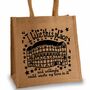 Shakespeare Quote Jute Bag With Globe Theatre, thumbnail 1 of 2