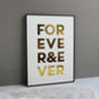 Metallic Forever And Ever Print, thumbnail 2 of 6