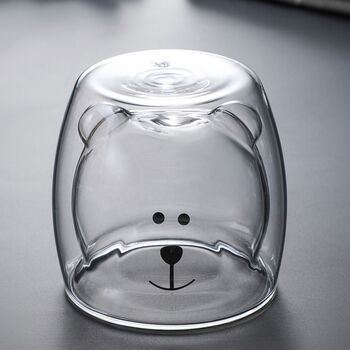 Cute Animal Double Wall Glass Cup, 2 of 11