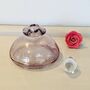 Vintage Decorative Pink Glass Crystal Perfume Bottle ~ 33, thumbnail 4 of 5