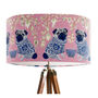 Chinoiserie Pug Lampshade On Pink, thumbnail 4 of 5