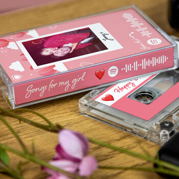 Personalised Valentine's Cassette Mixtape Two Spotify, 2 of 4
