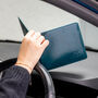 Blue Badge Permit Holder In Lake Green Italian Leather, thumbnail 1 of 10
