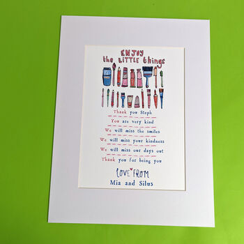 Personalised Thank You To My Teacher Print, 10 of 11