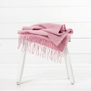 Personalised Pink Pure Cashmere Scarf, 2 of 8
