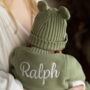Personalised Knitted Cardigan 100% Cotton, thumbnail 9 of 10