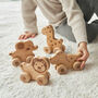 Set Of Four Push Along Wooden Toy Animals, thumbnail 5 of 8